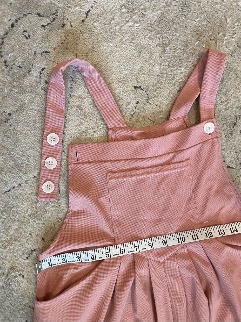 Women's Pink Wide-Leg Overalls Jumpsuit - Picture 11 of 14